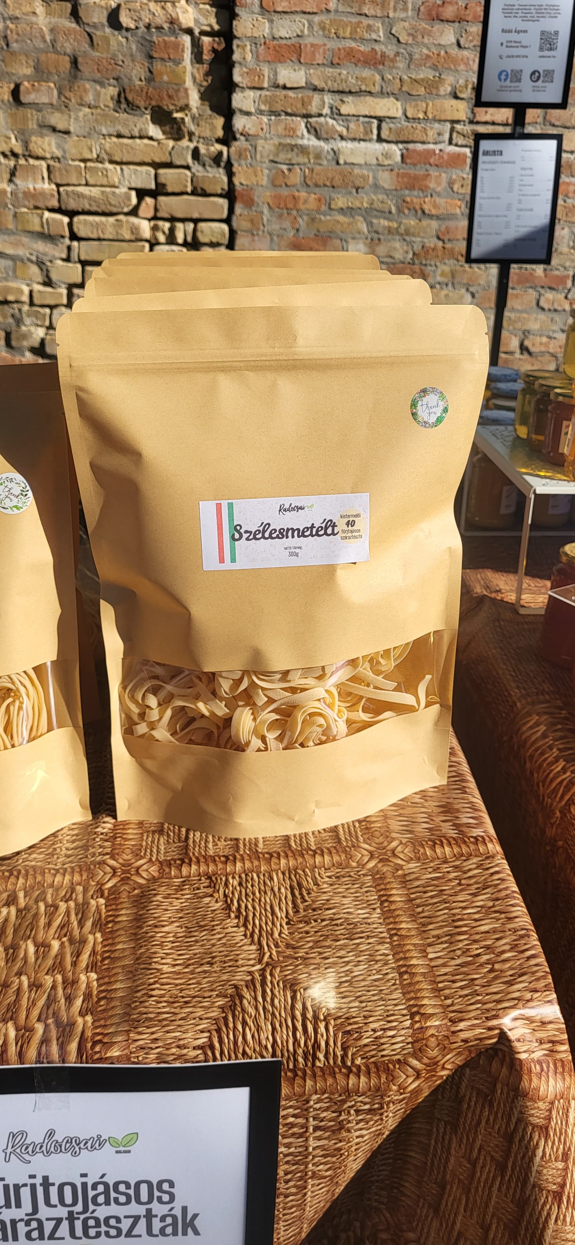 Kézműves 40 fürjtojásos szélesmetélt - 300g
