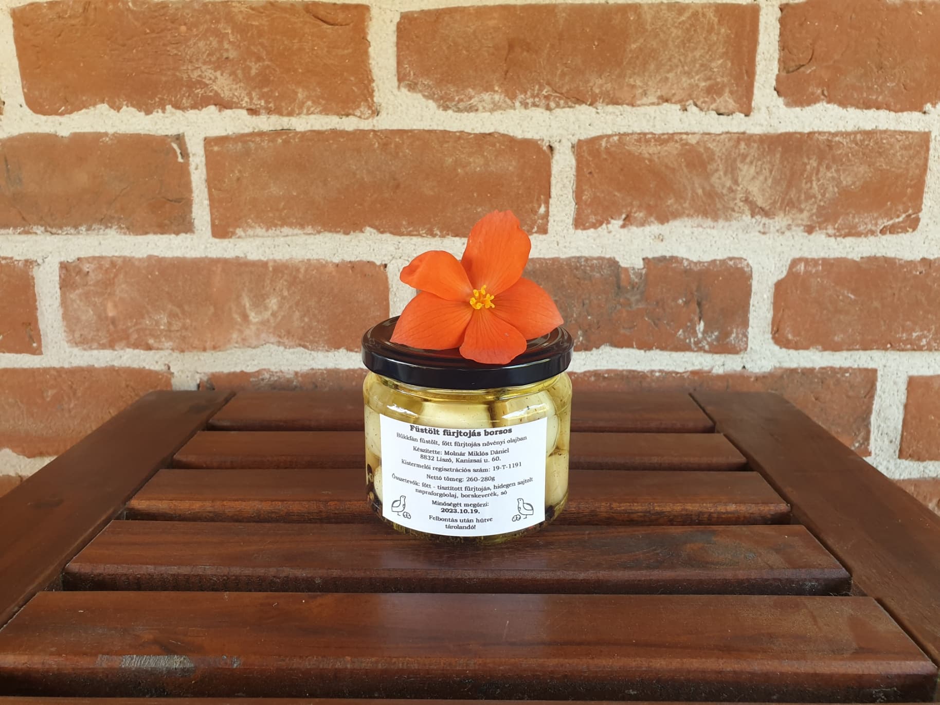 Füstölt Fürjtojás Borsos