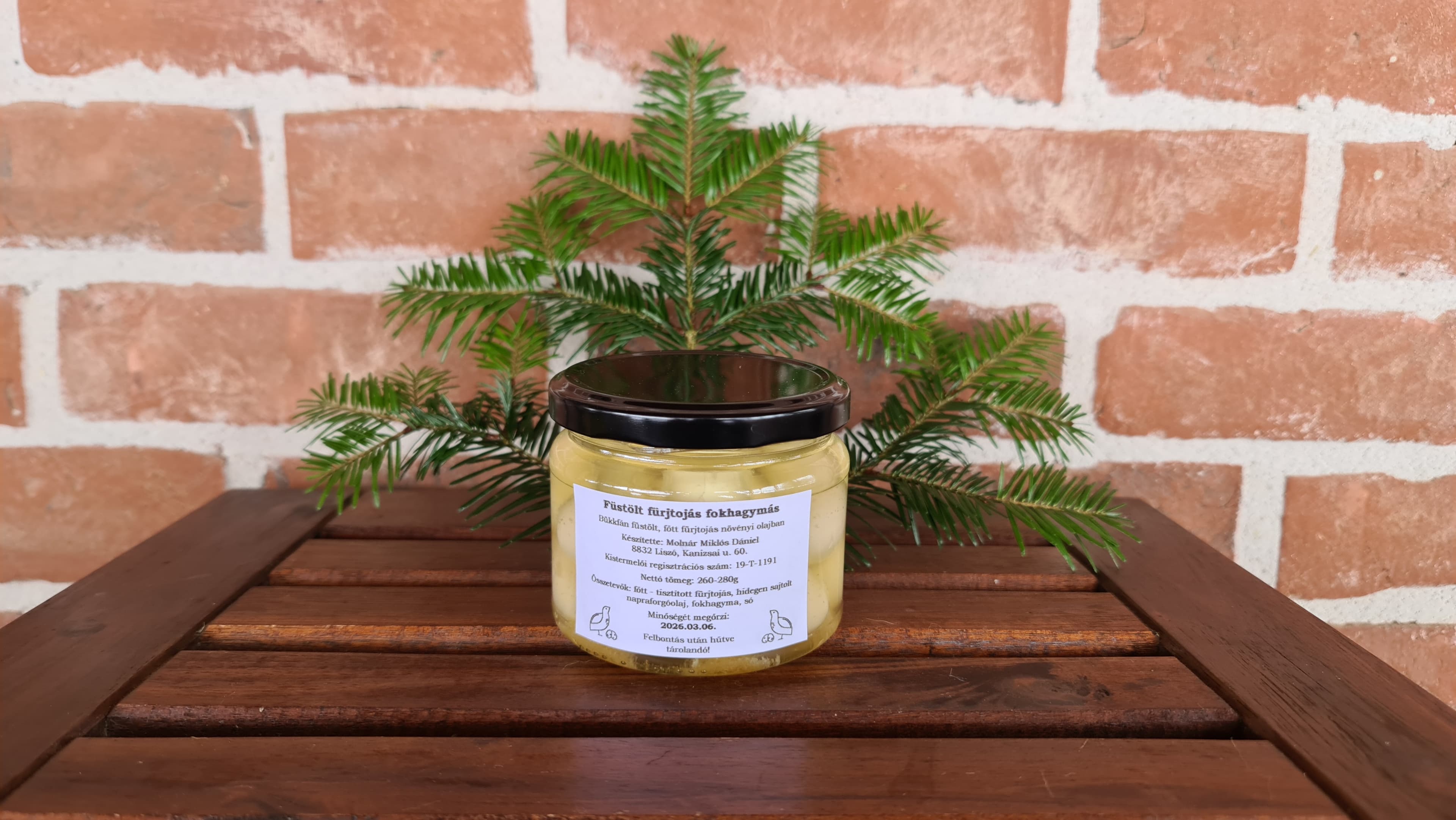 Füstölt Fürjtojás Fokhagymás