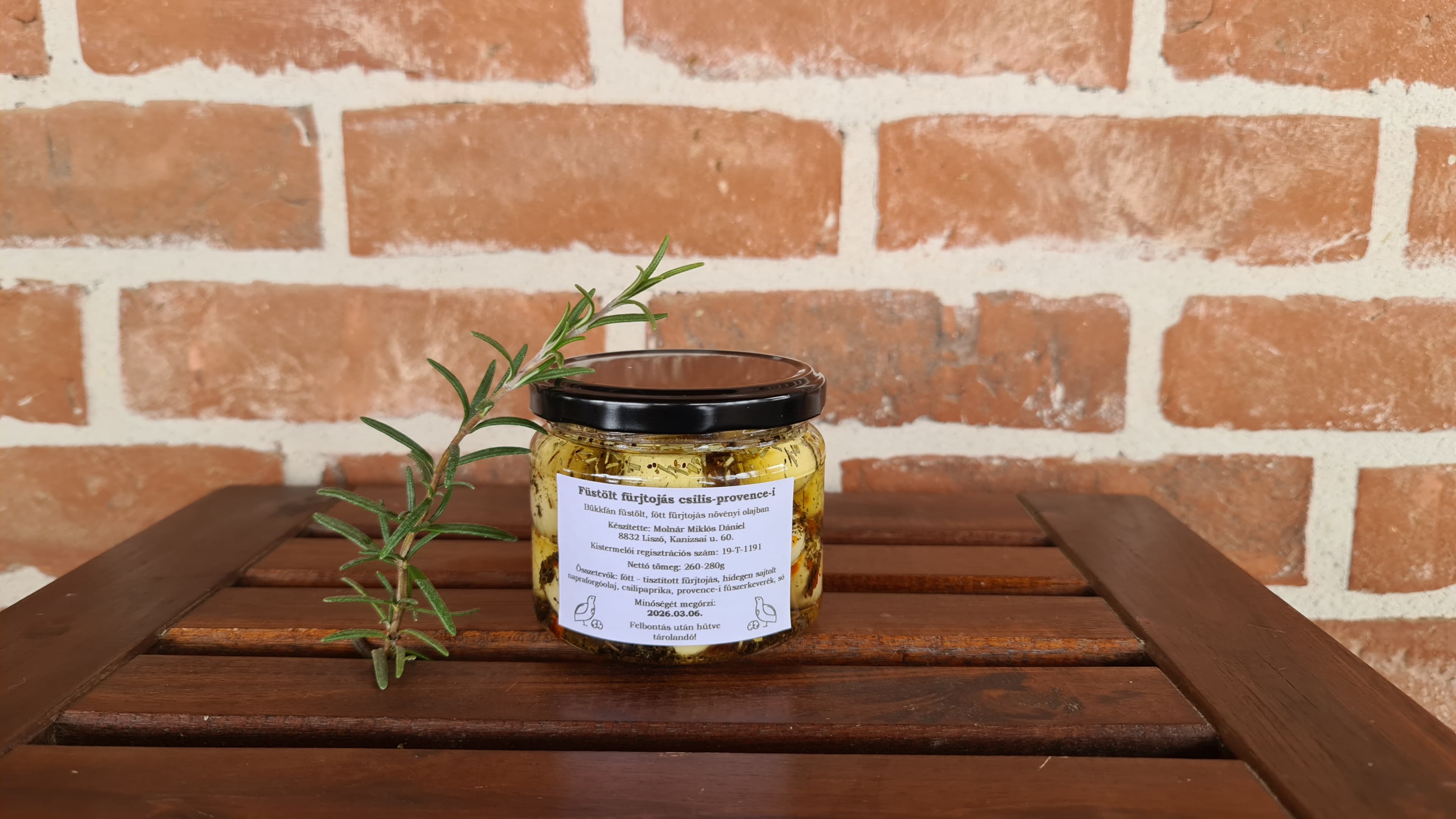 Füstölt Fürjtojás Csilis - Provence-i