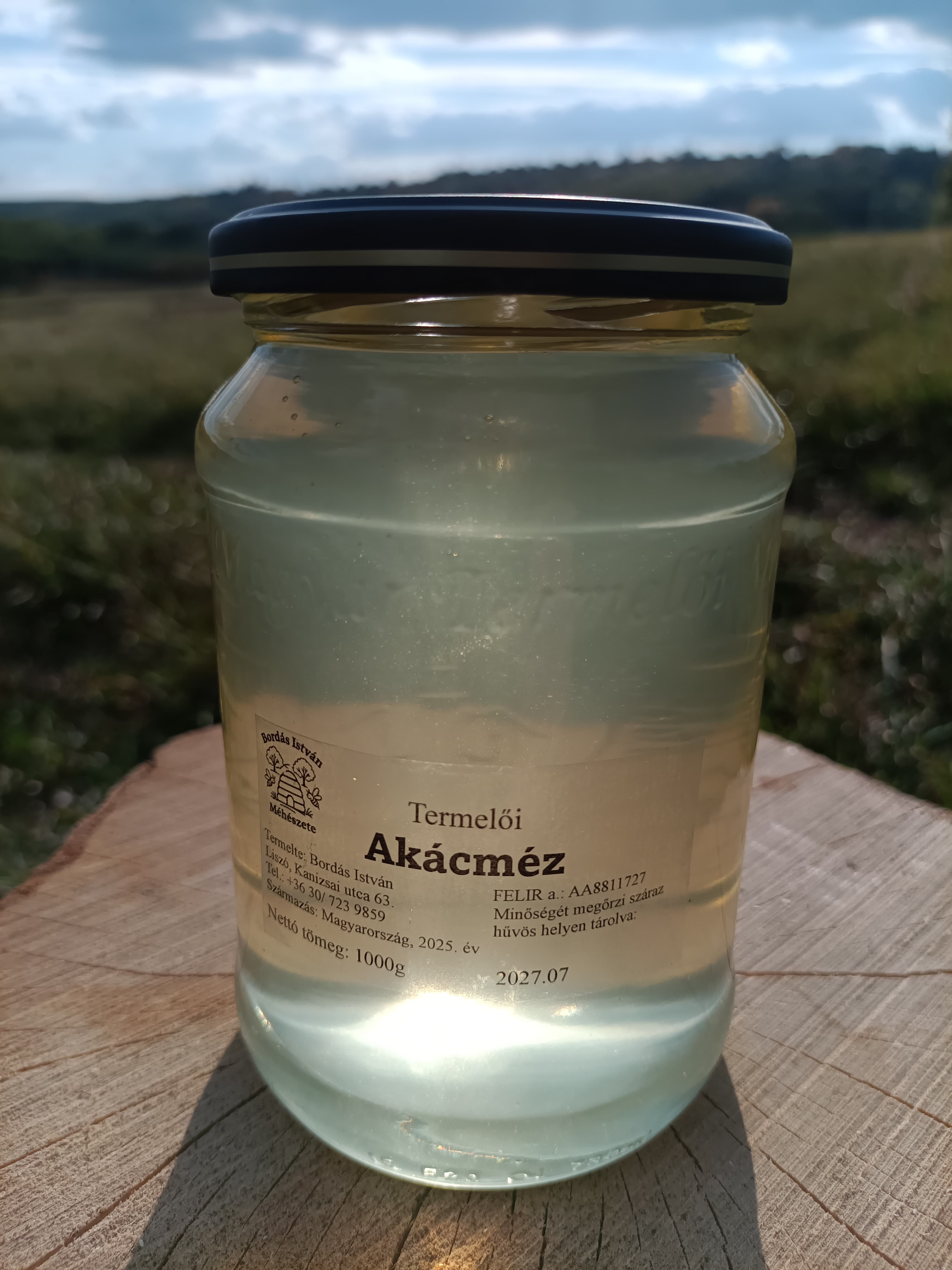 Termelői akácméz