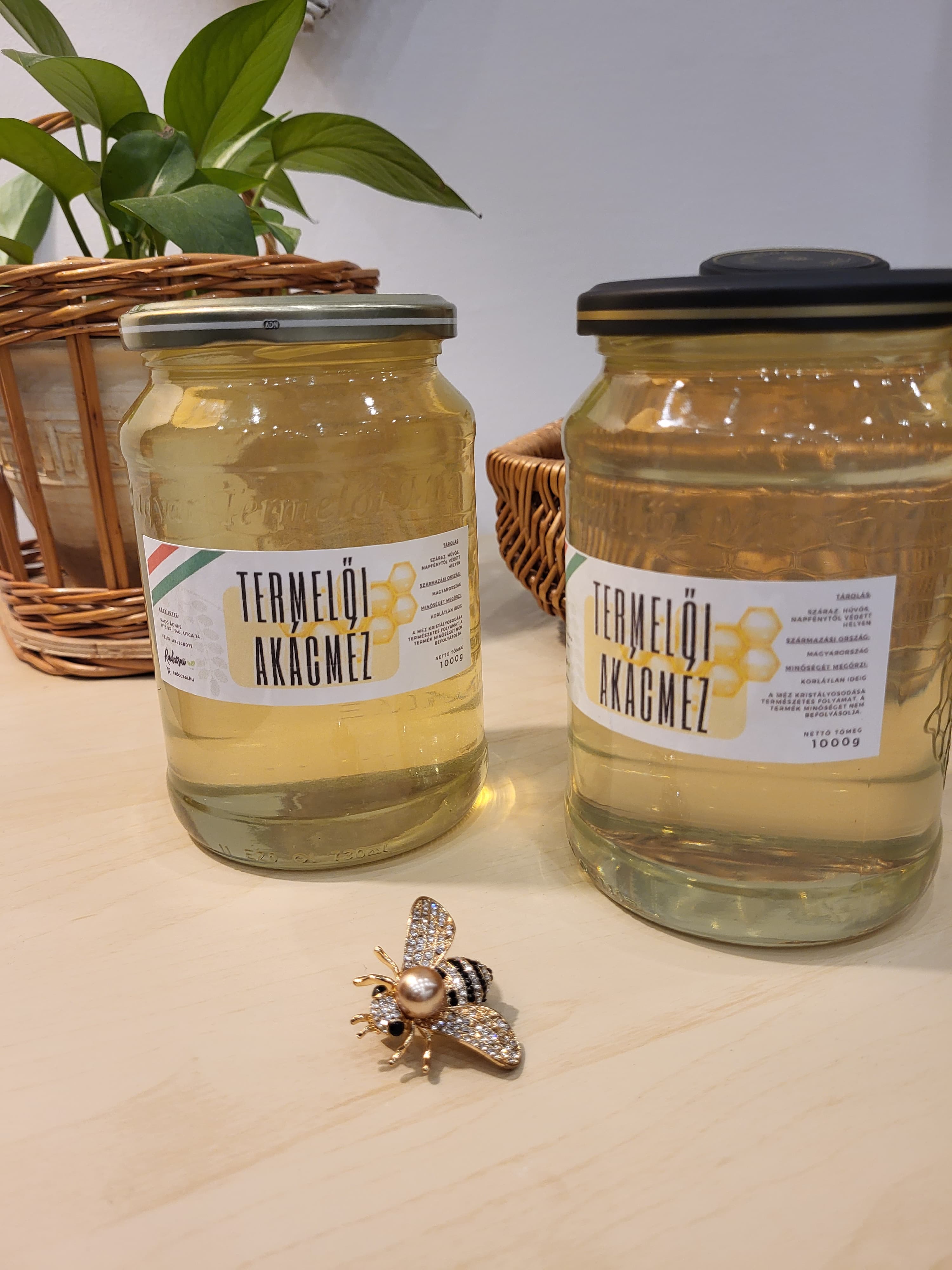 Termelői akácméz 1000g  - 1