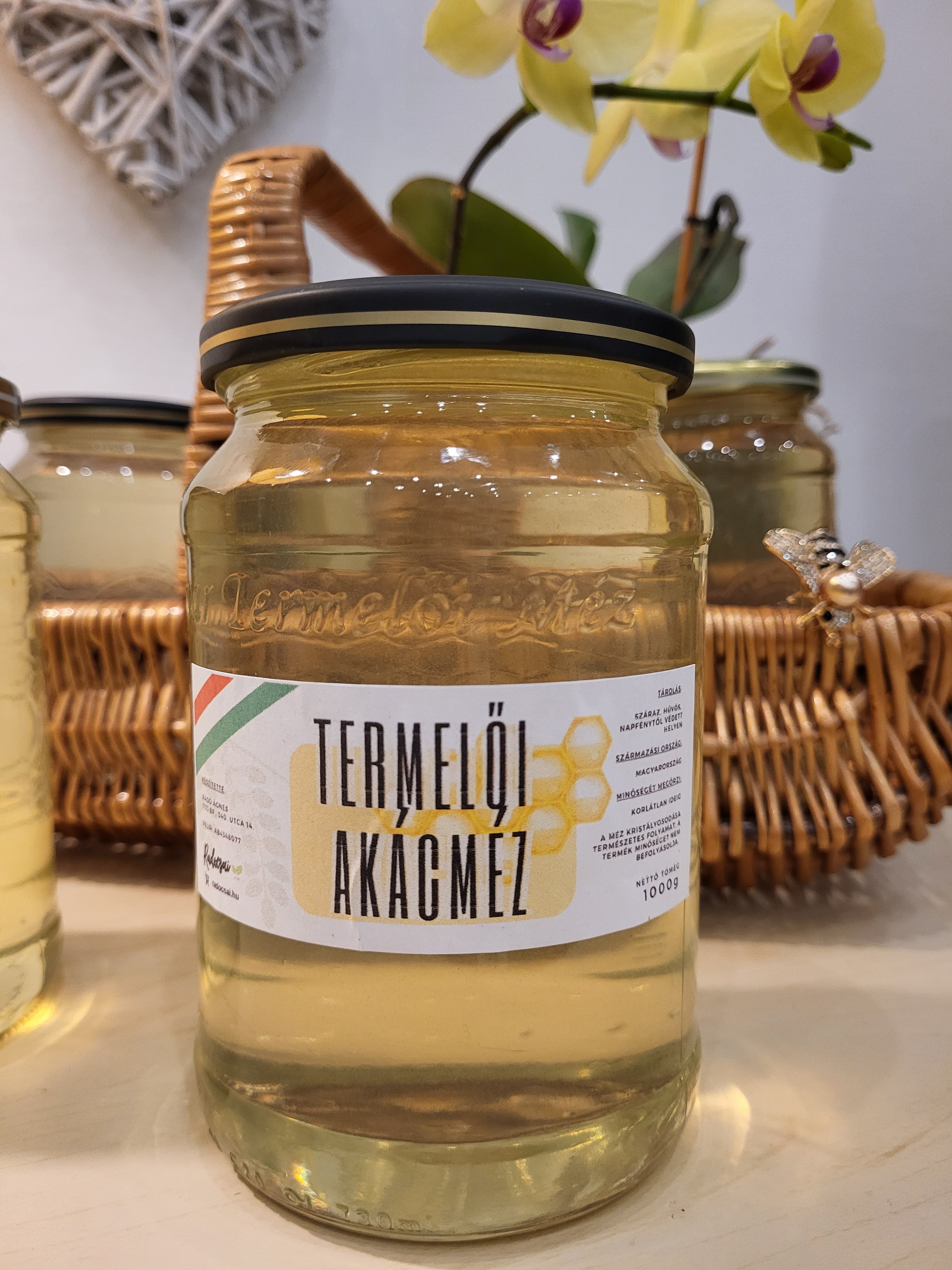 Termelői akácméz 1000g  - 3